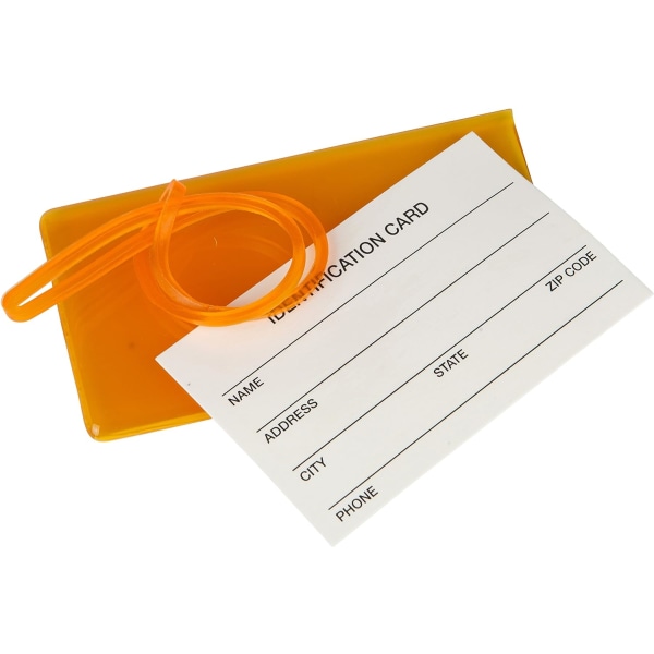 7-pack bagagemærker til kufferter, fleksibelt silikone rejse-id-identifikationsmærke sæt til tasker og bagage – orange