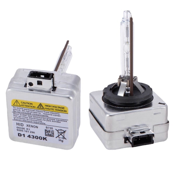 2 stk D1S Xenon HID Bil Frontlykter Pærer 35W 12V DC Erstatning Bil Lys 4300K 4300K 4cmx4cmx8cm