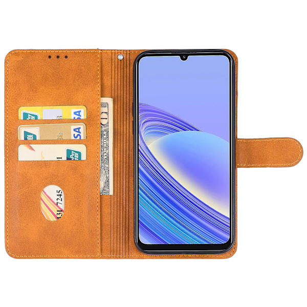 Lærtelefonveske for Tcl 40 Se Brown