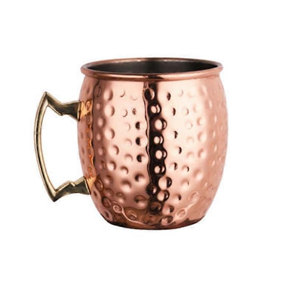 Moscow Mule Kopp Rustfritt Stål Vinkopp Cocktail Drikkekopp 530ml Copper Dot