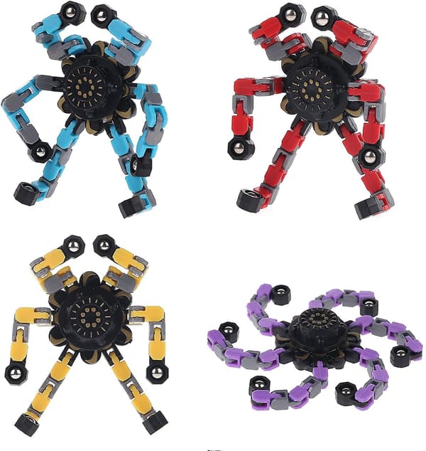 4 kpl Hauskoja Sensorisia Fidget-Spinneriä Sormileluja