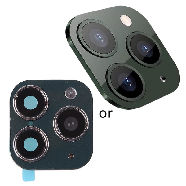 Telefonkamera linsedeksel for telefon X/xs/xs Max falskt kamera for telefon 11 Pro Green