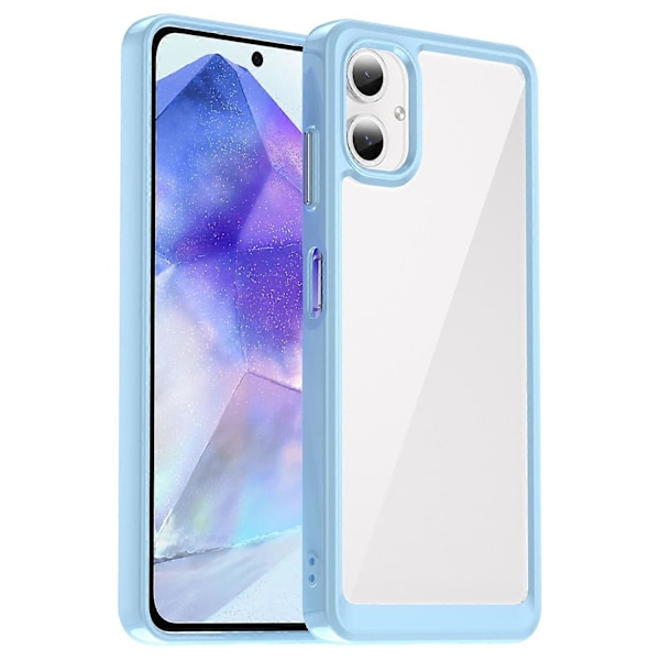 Stöttåligt skal för Samsung Galaxy A06 TPU + Akryl Skyddande Transparent Mobilskal Multicolor Style C