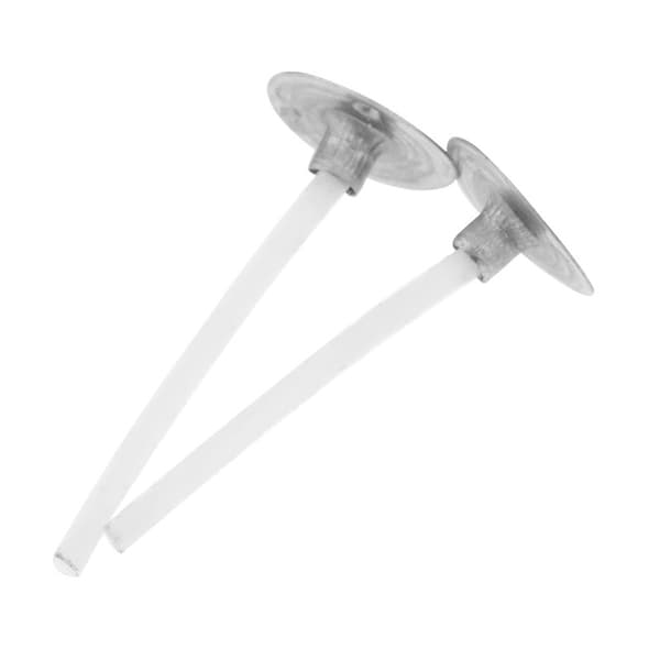 Voksede stearinlysveker (20 cm) 100 stk Hvit