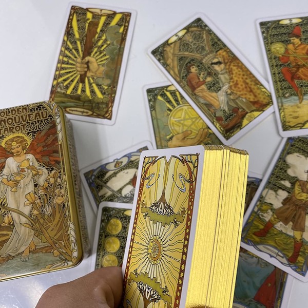 Tarotkort med guidebok og eske, originale spådomsverktøy for fremtidsfortelling Tarotkortstokk for nybegynnere og erfarne lesere