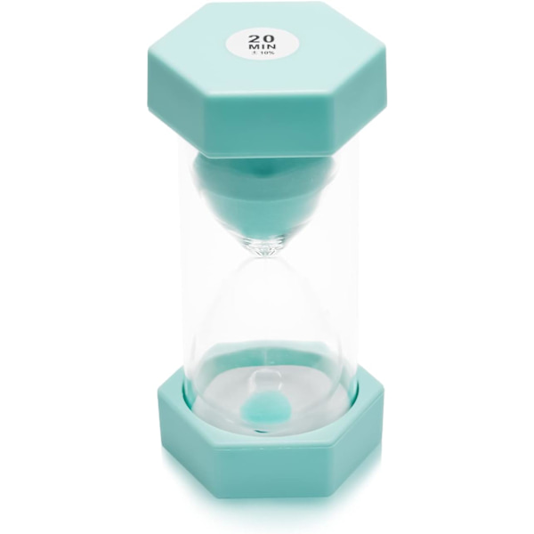 Timeglas Sand Timer, Sand Timer, Timeglas Børn Timeglas Timer Timeglas Sæt Farverigt Sandur Køkken Timer Green 20 min