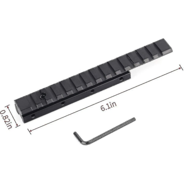 Taktisk 14-spårs Picatinny Weaver-skena 11 mm till 20 mm skenmontering Lättviktskenadapte