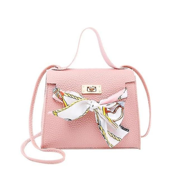 Dam Handväska i PU-läder, Axelremsväska - Dam Crossbody Väska Tote Satchel Plånbok Pink