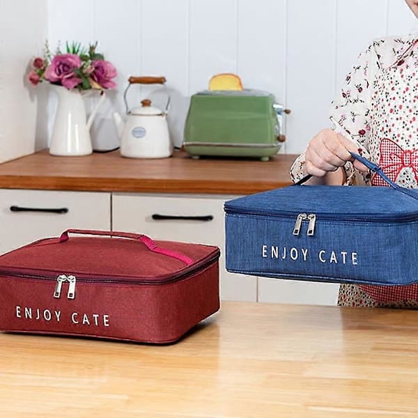 Bento Väska Matlåda Isolerad Väska röd S red S