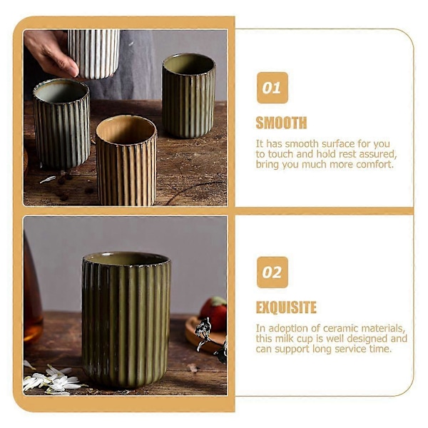 Kaffemugg Tekopp Keramisk Vattenmugg Kontorsdrickskopp Vattenkopp 300ml