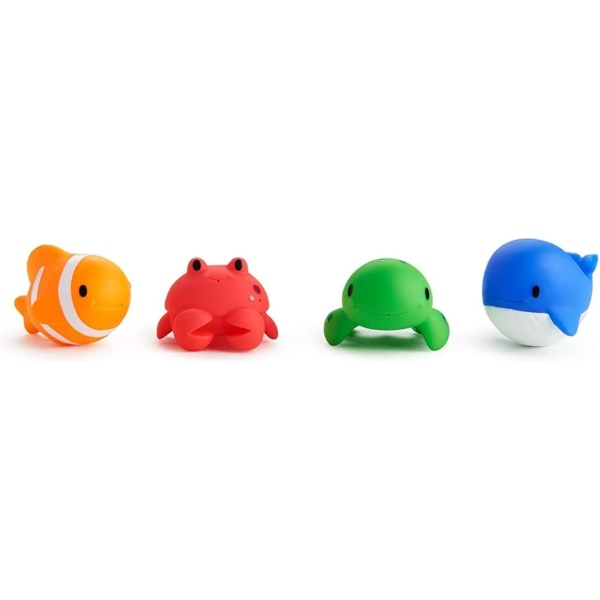 Floating Ocean Animal Themed, Bath Squirt Toys-4 Count