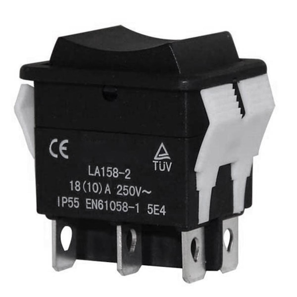 Vanntett Mini Elektrisk Kontrollbryter Samling Dobbel Tilbakestillingsbryter La158-2 10a 250v
