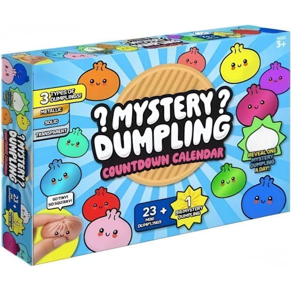 2026 Ny Squishy Bao Bun Mystisk Julekalender – 24 Tilfeldige Dumplings, 1 Sett