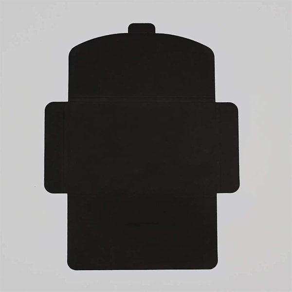 Svarta kuvert, 50-delade inbjudningskuvert, 160*105 mm kuvert för bröllopsvisitkort