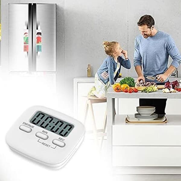 Digital kjøkkentimer (2-pakning) - Magnetisk nedtellingstimer - Store sifre