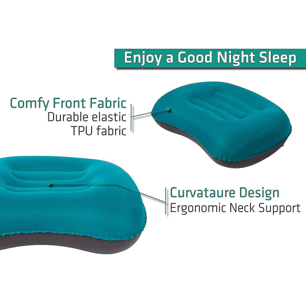 Ultralight Inflatable Camping Travel Pillow Ergonomic Inflating Pillows