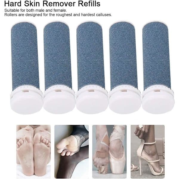 10-pak rullerhoder kompatible med Emjoi Micro Pedi Nano, erstatningshoder