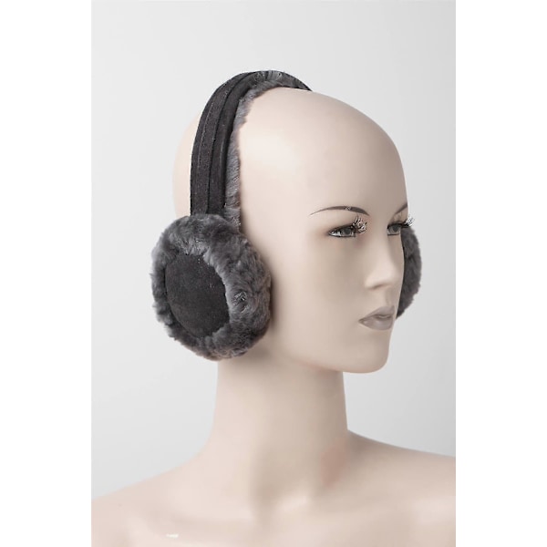 Dame Saueull Earmuffer - Komfortable og varme ørevarmere  506-100 Grey One size