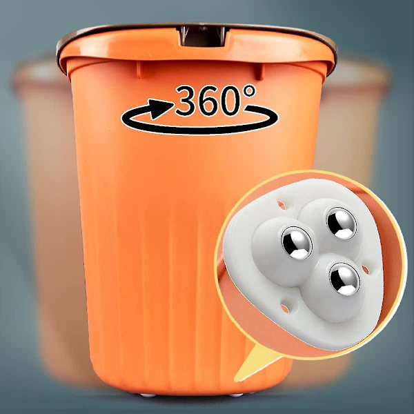 Selvklæbende Mini Caster Wheels Paste Universal Wheel 360 Rotation Sticky Swivel Pulley Til Bins