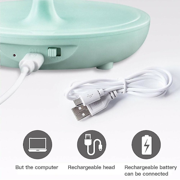 20 LED fleksibel berøringsbordlampe nattbord leselampe dimbar USB oppladbar