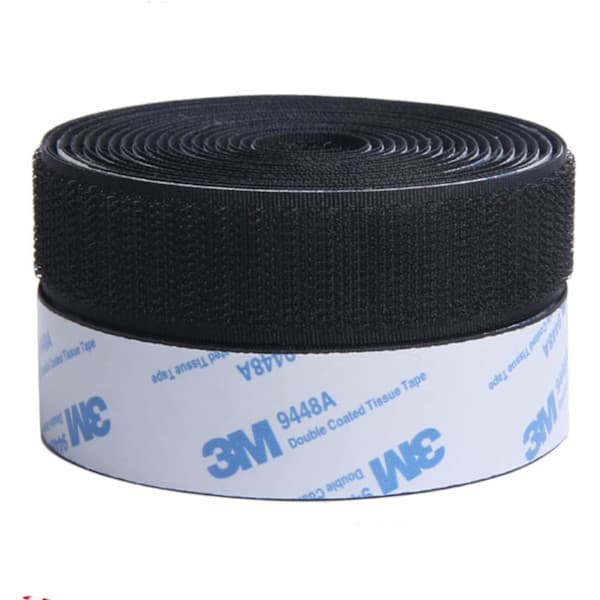 3M selvklæbende velcro, kraftig velcro monteringstape fastgørelsestape - 2CM * 3M