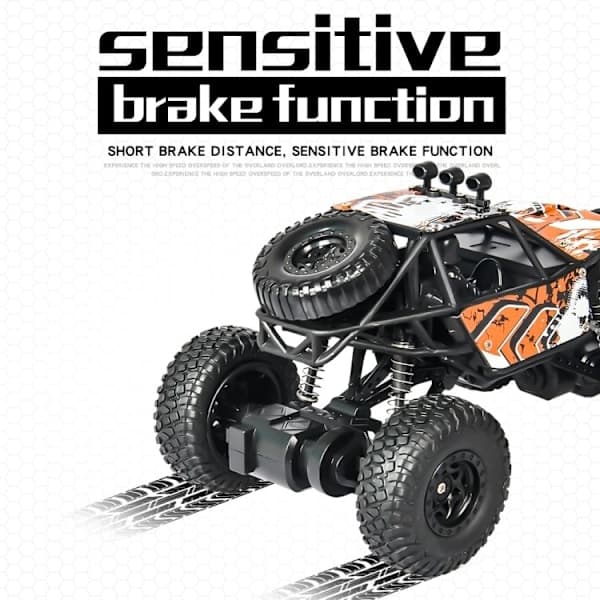 Radiostyret Off-Road Bil / Crawler - Orange Orange