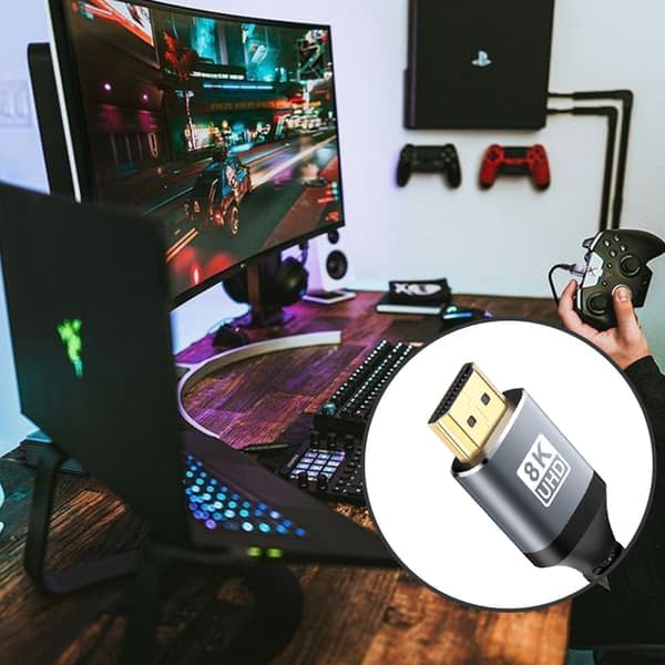 2.1 HDMI-kabel 8K ved 60Hz / 4K ved 120Hz MultiColor 3 m MultiColor 3 m 3 m