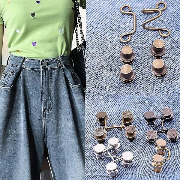 20 stk justerbar midje spenne forlengersett jeans forlenger midje forlenger knapp for bukser justerbar jean knapp perfekt passform øyeblikkelig knapp