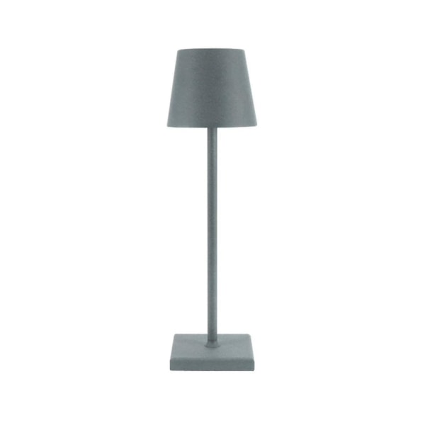 Dimbar sladdlös bordslampa 3-vägs sladdlös aluminiumlampa för att läsa Yaying Gray