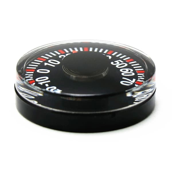 Mini Rund Diameter 27mm Plast Pointer Grader Celsius Termometre for Hjem Utendørs Bil Husholdning Temperaturmåler