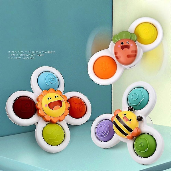 3 st/set Fidget Finger Hand Spinner Sugpropp Spinner Leksaker för bebisar