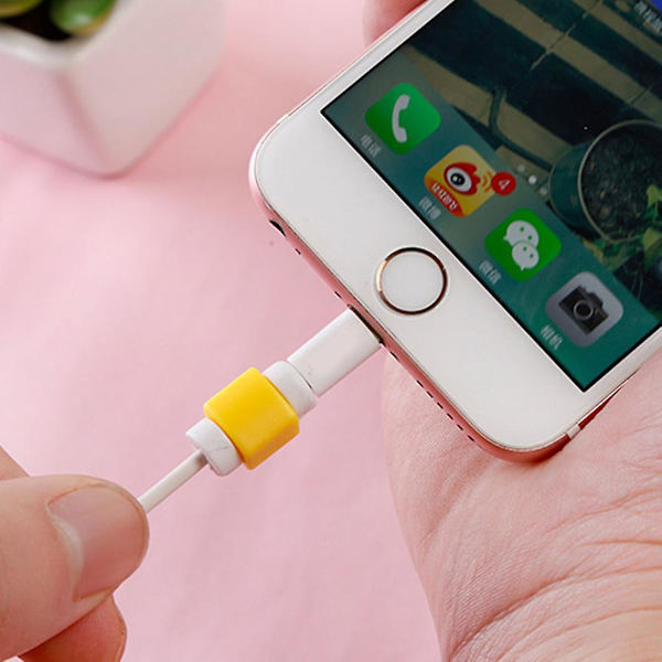 USB-kabelskydd Mjukt Silikon USB-kabelhylsa Laddningskabelskydd