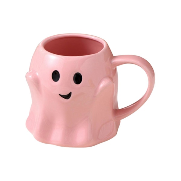 14oz Halloween Spök Mugg Söt Keramik Spök Kaffe Mugg Bedårande Spök Dekoration Spöklikt Spök Ghostface Mugg Kaffe Kopp För Vuxna Barn Kvinnor Semester O Pink One size