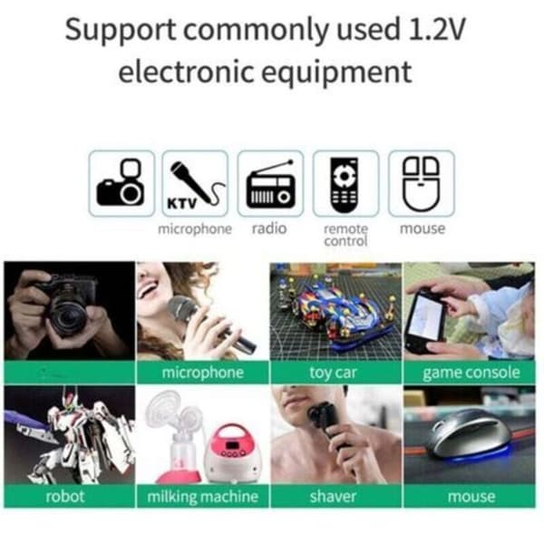 Smart LCD batterioplader med 8 pladser til AA/AAA NiCd/NiMH genopladelige batterier