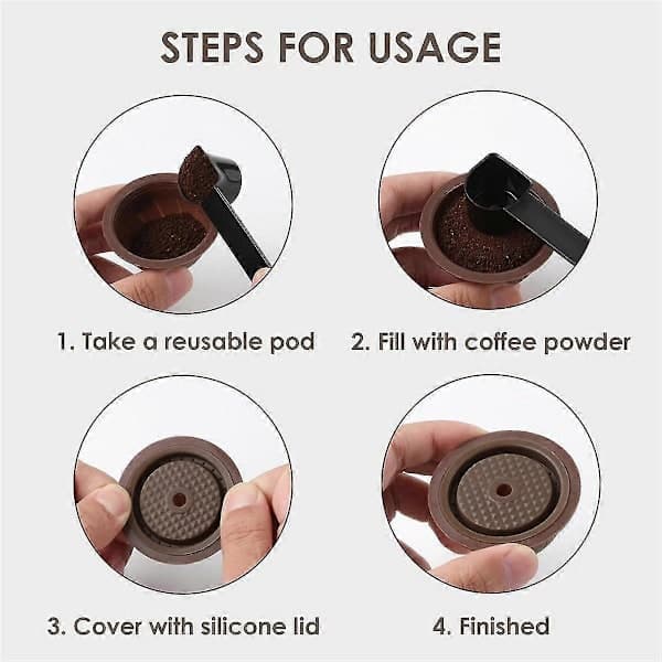 Genopfyldelig kaffekapsel til Vertuoline & Vertuo Pod, 150 ml kaffepuder til Presso Vertuo kaffe-Yvan