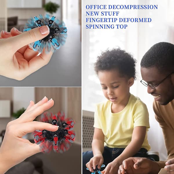 4-pakning morsomme sensoriske fidget-spinnere fingerleke