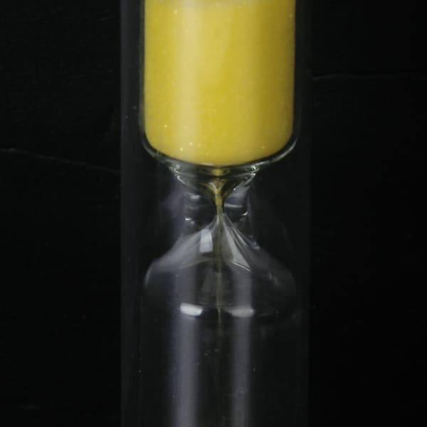 3x Mini Timeglas Sandglas 1 Minut Sandur Gul