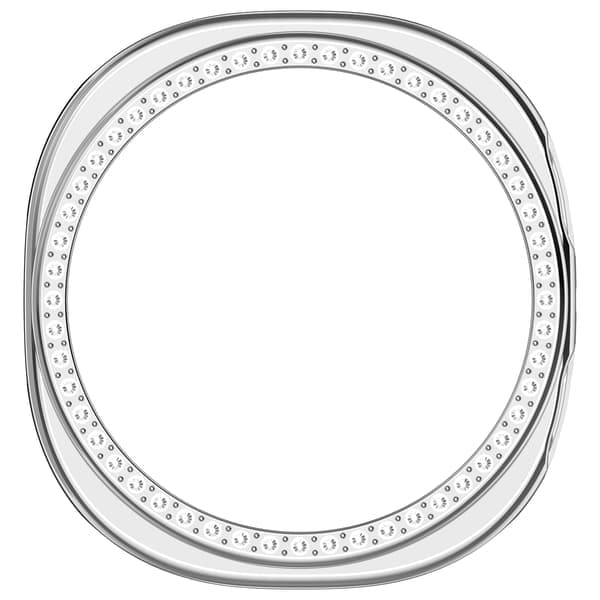 Stilfuldt etui til Samsung Galaxy Watch8 40mm Sølv Sølv Silver