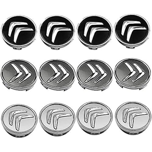 4 stk. navkapsler for Citroen C4 Picasso C3 Berlingo C5 X7 C2 C1 Ds3 Zx Xsara C8 Ds Ds4 60mm felgsenterdeksler med merke