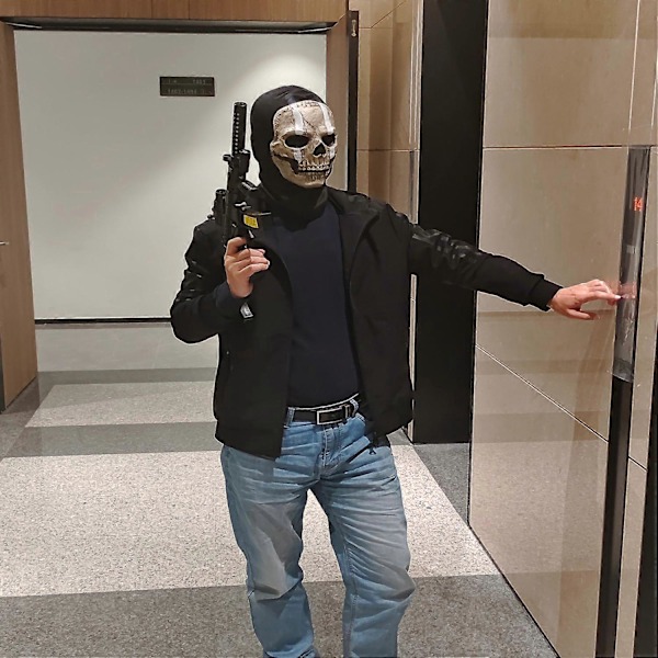 Unisex Call Of Duty Ghost Skull Helmaske Skelet Skræmmende Maske Udendørs Sport Krigsspil Halloween Cosplay Latex Style A