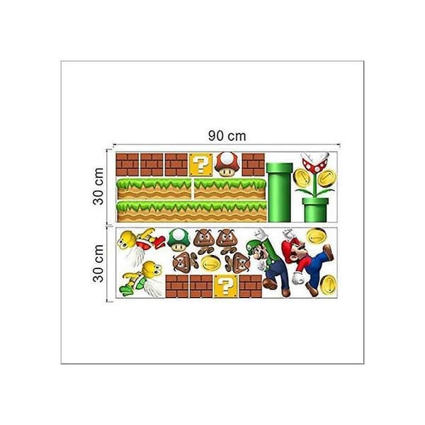 Super Mario -seinätarra lastenhuoneeseen