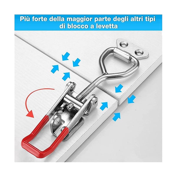 10 stk. Toggle Latch Clamp, 304 rustfrit stål trækhaspe låse, hurtigudløsende håndværktøj Toggle Cla