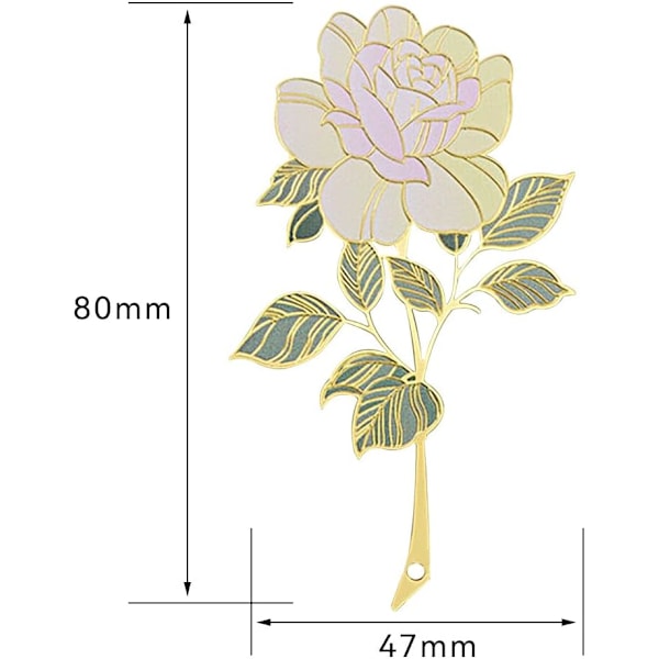 Kirjanmerkki, kirjanmerkit naisille, haalistumaton leikattu muotoilu metalli kirjanmerkki tupsulla, herkkä värikäs ruusu kirjanmerkit kirjoille, luovat kirjan lisävarusteet
