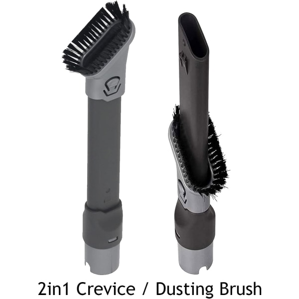 2-in-1 Dusting Brush Crevice Tool Compatible with Shark Rotator Lift-Away Vacuum Cleaner