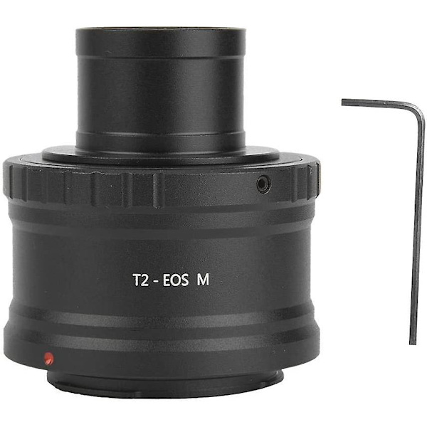 Teleskoplinse Kameraadapter, T2-eos M 1,25 tommer Aluminiumlegering Monteringslinse Adapterring Til Eos Monteringskamera Astrofotografi Tilbehørssort2stk
