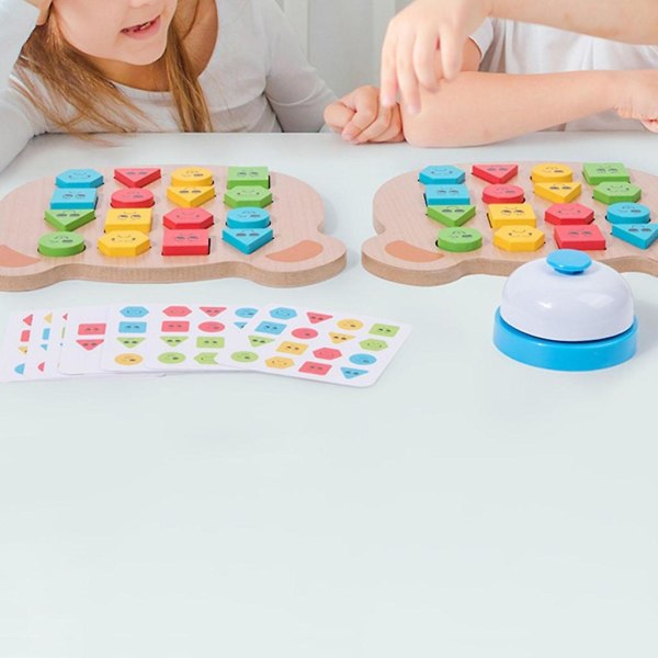Geometrisk puslespilsbræt Farvematchende legetøjspusleboks Børnehave aktivitetslegetøj