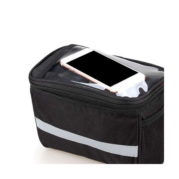 Elektrisk cykel taske batteri bil opbevaring opbevaringspose frontlomme front mobiltelefon køletaske 21,5x16,5x13,5cm