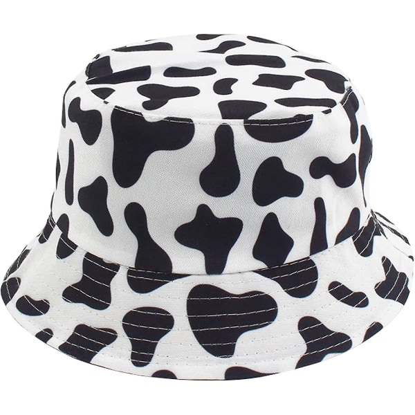 Vinterhatter for kvinner, kunstig pels bøttehatt, leopardmønstret bøttehatt, vintage varm hatt
