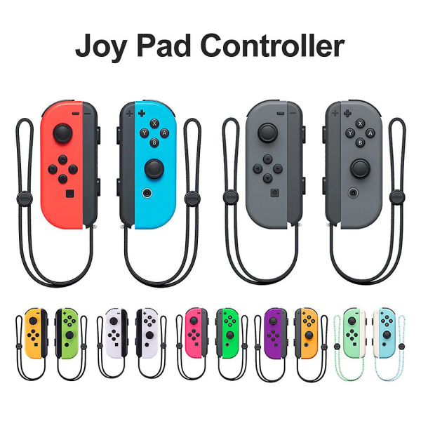 Joypad For Nintendo Switch Trådløs Gamepad Joy Wireless Bluetooth Switch Gamepad Motion Control - Classic White
