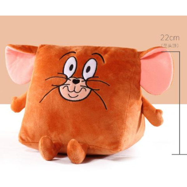 Tom ja Jerry animaatio oheistuote pehmolelu tyyny - Lahja faneille - Jerry triangle